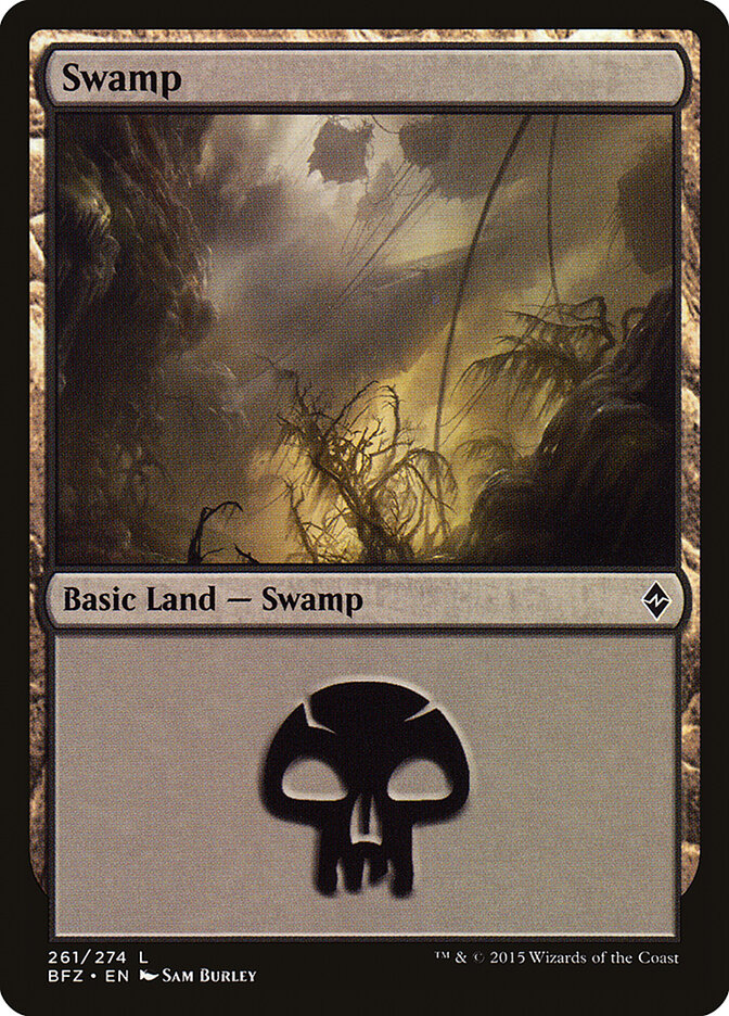 Swamp (261a) - Battle for Zendikar (BFZ)