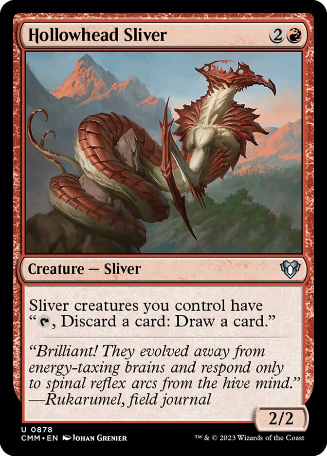 Hollowhead Sliver (878) - Commander Masters (CMM)