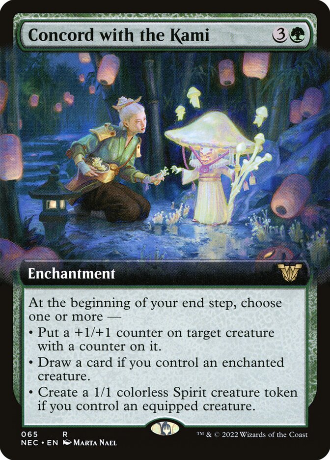 Concord with the Kami (65) - Neon Dynasty Commander (NEC)