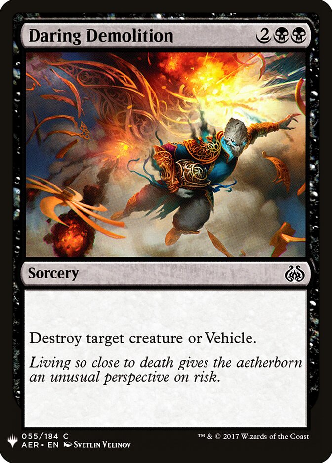 Daring Demolition (AER-55) - The List (PLST)