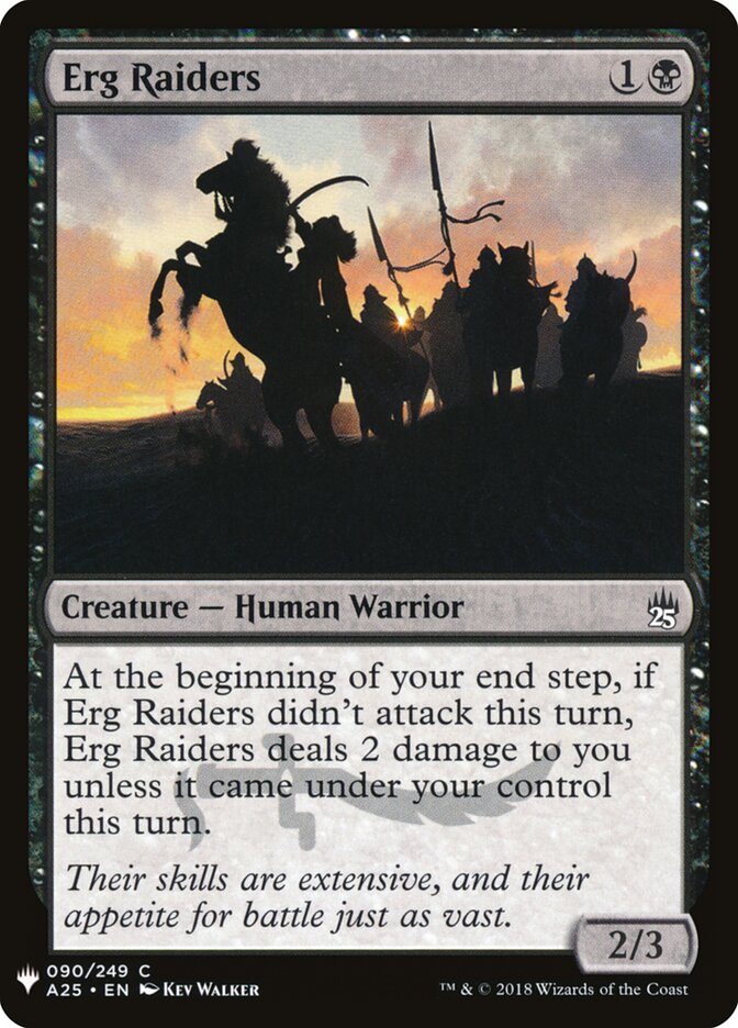 Erg Raiders (A25-90) - The List (PLST)