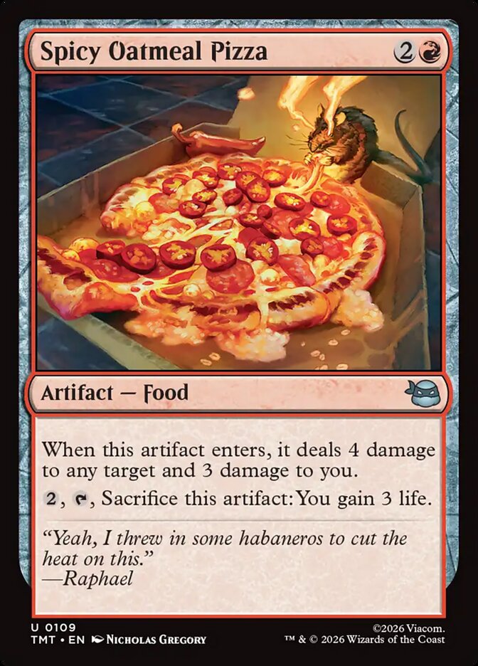 Spicy Oatmeal Pizza (109) - Teenage Mutant Ninja Turtles (TMT)