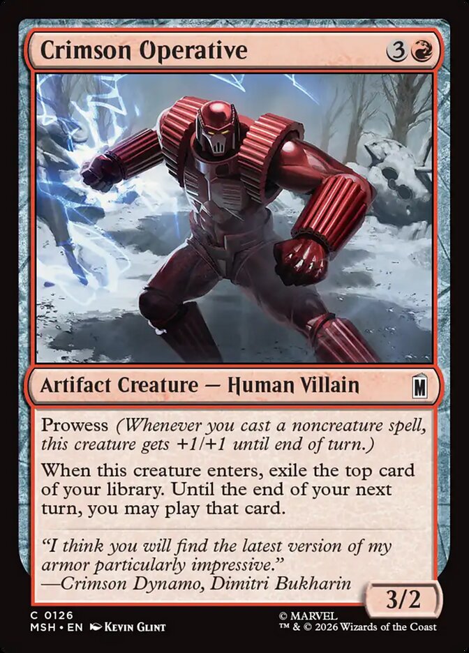 Crimson Operative (126) - Marvel Super Heroes (MSH)