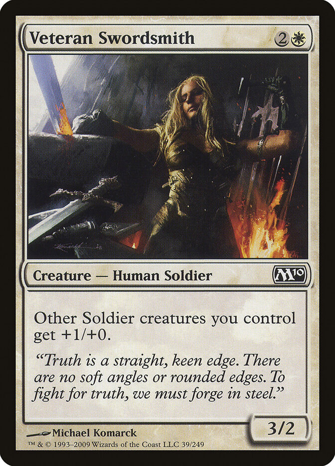 Veteran Swordsmith (39) - Magic 2010 (M10)