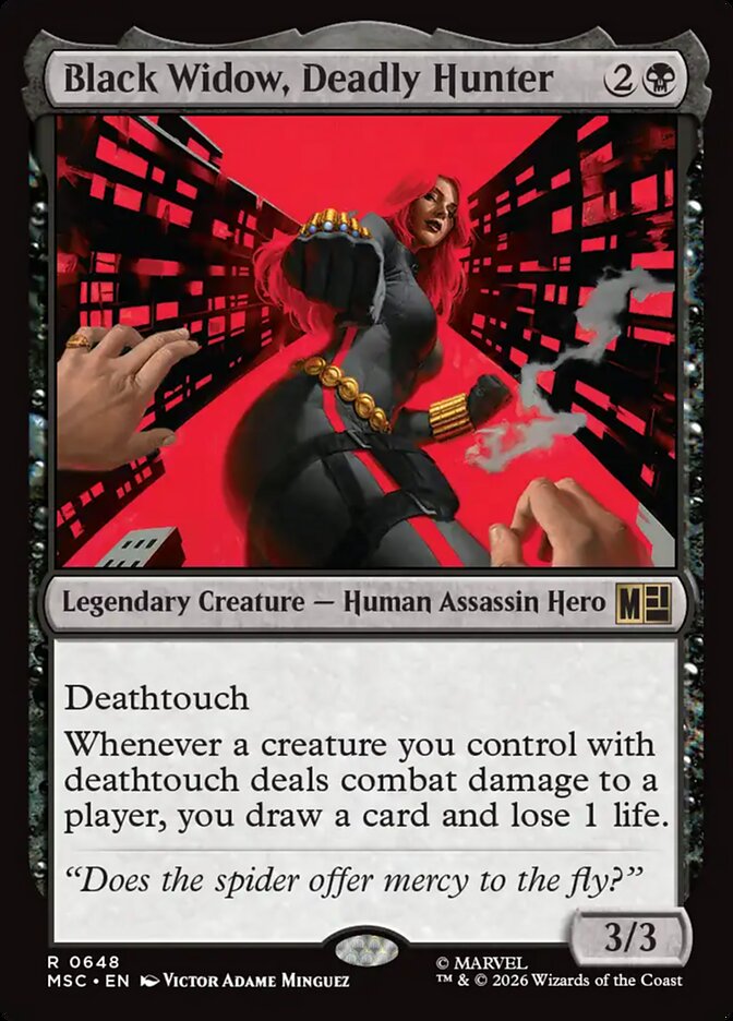 Black Widow, Deadly Hunter (648) - Marvel Super Heroes Commander (MSC)