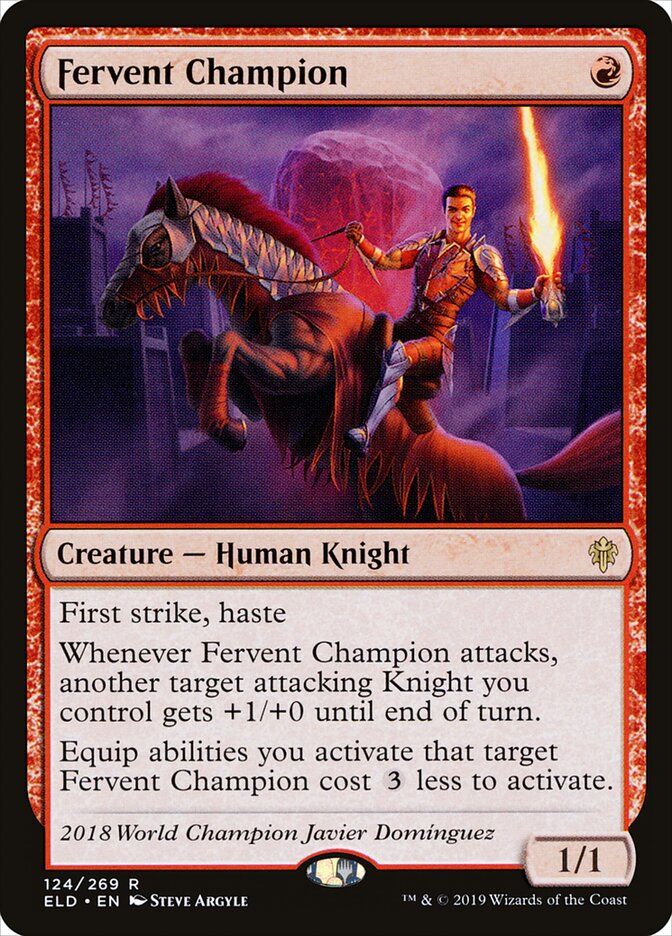 Fervent Champion (124) - Throne of Eldraine (ELD)