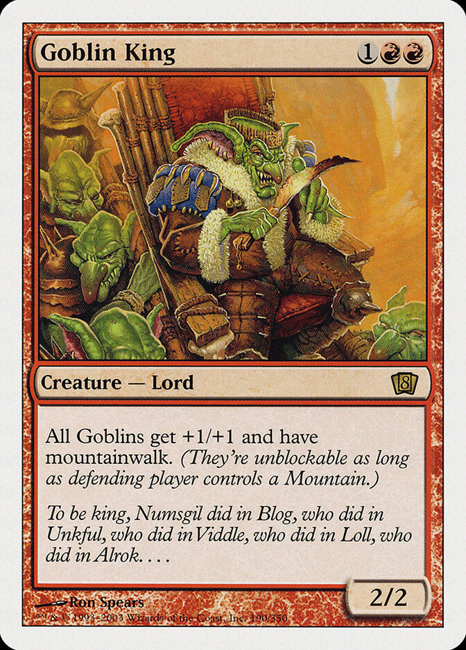 Goblin King (190) - Eighth Edition (8ED)