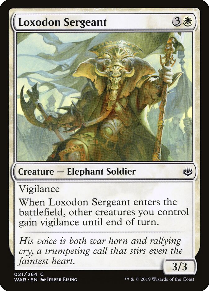 Loxodon Sergeant (21) - War of the Spark (WAR)