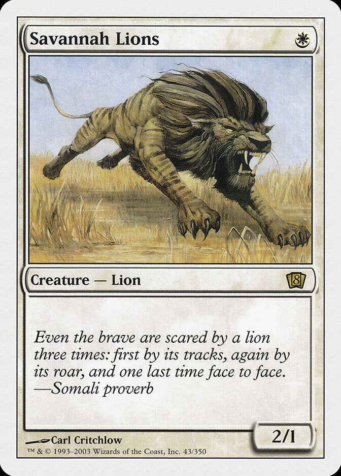 Savannah Lions (43) - Eighth Edition (8ED)