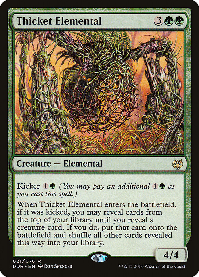 Thicket Elemental (21) - Duel Decks: Nissa vs. Ob Nixilis (DDR)
