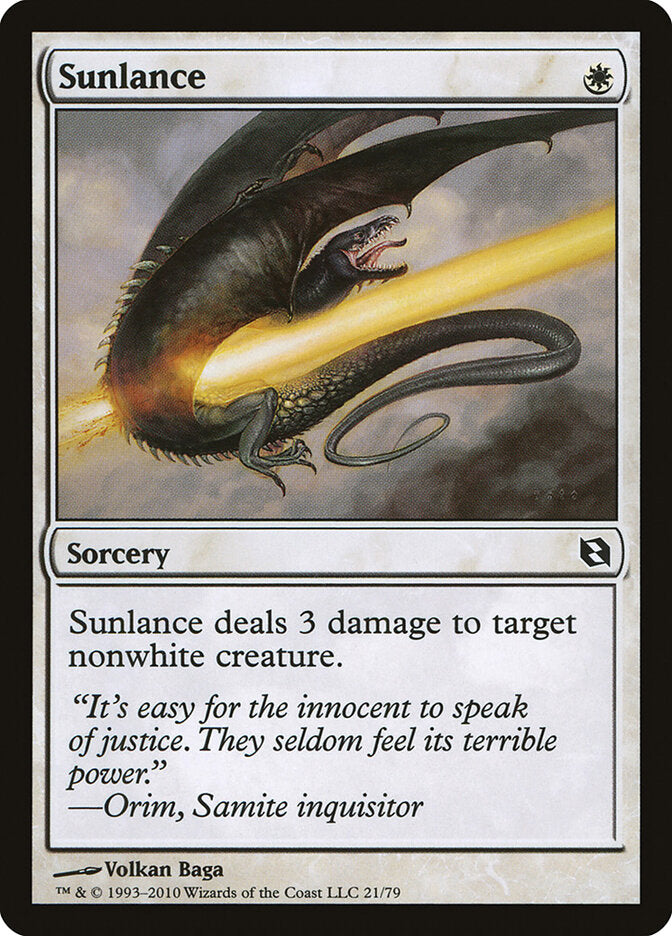 Sunlance (21) - Duel Decks: Elspeth vs. Tezzeret (DDF)