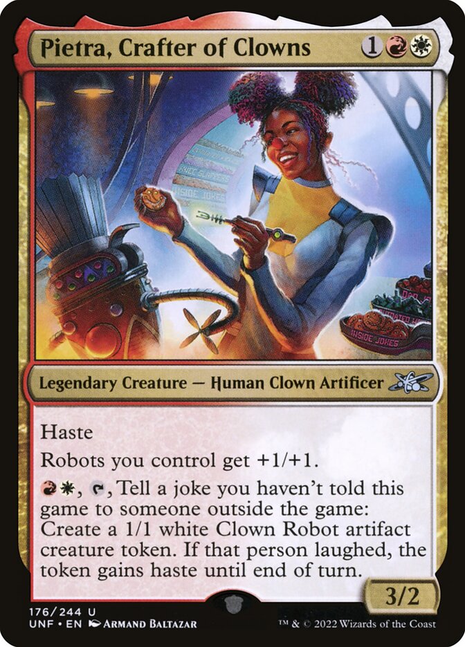 Pietra, Crafter of Clowns (176) - Unfinity (UNF)