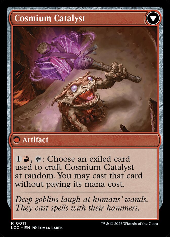 Ore-Rich Stalactite // Cosmium Catalyst (11) - The Lost Caverns of Ixalan Commander (LCC)