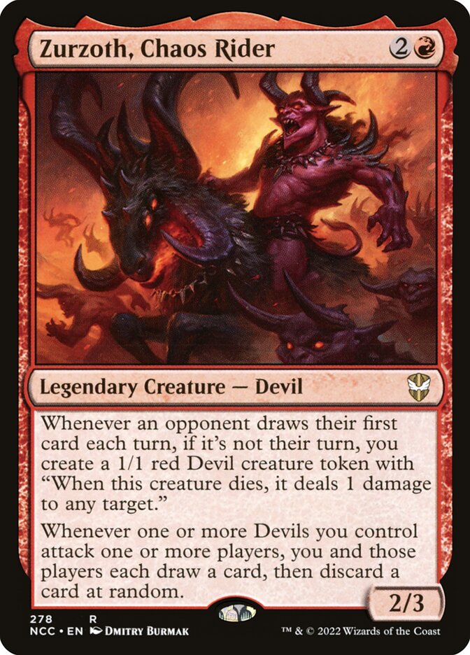 Zurzoth, Chaos Rider (278) - New Capenna Commander (NCC)