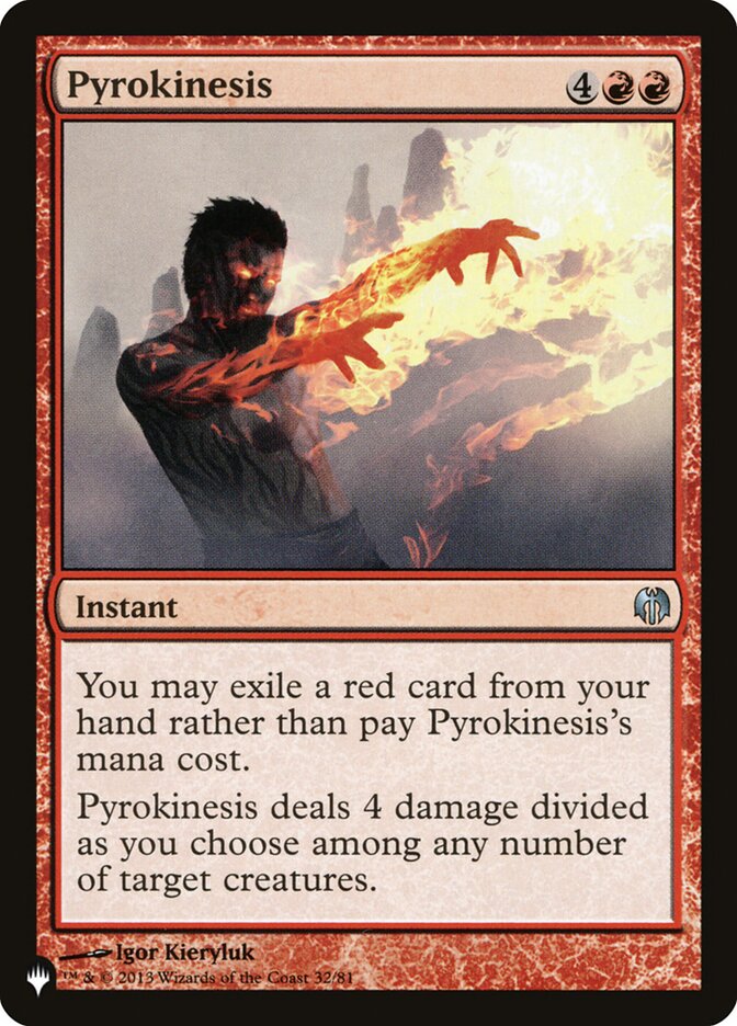 Pyrokinesis (DDL-32) - The List (PLST)