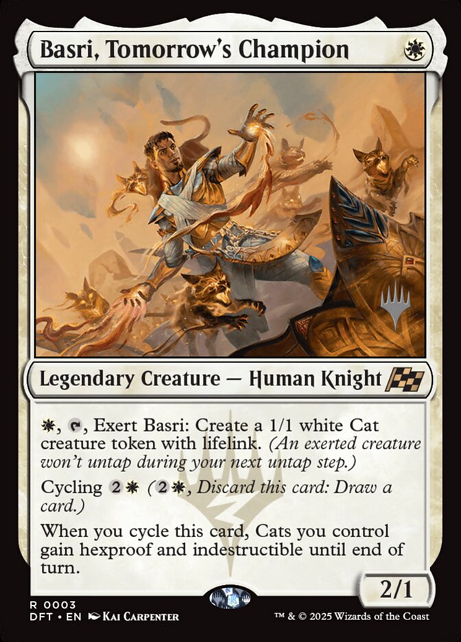 Basri, Tomorrow's Champion (3p) - Aetherdrift Promos (PDFT)