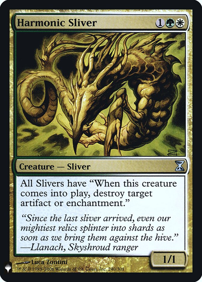 Harmonic Sliver (TSP-240) - The List (PLST)