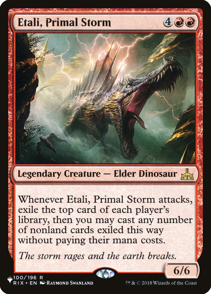 Etali, Primal Storm (RIX-100) - The List (PLST)