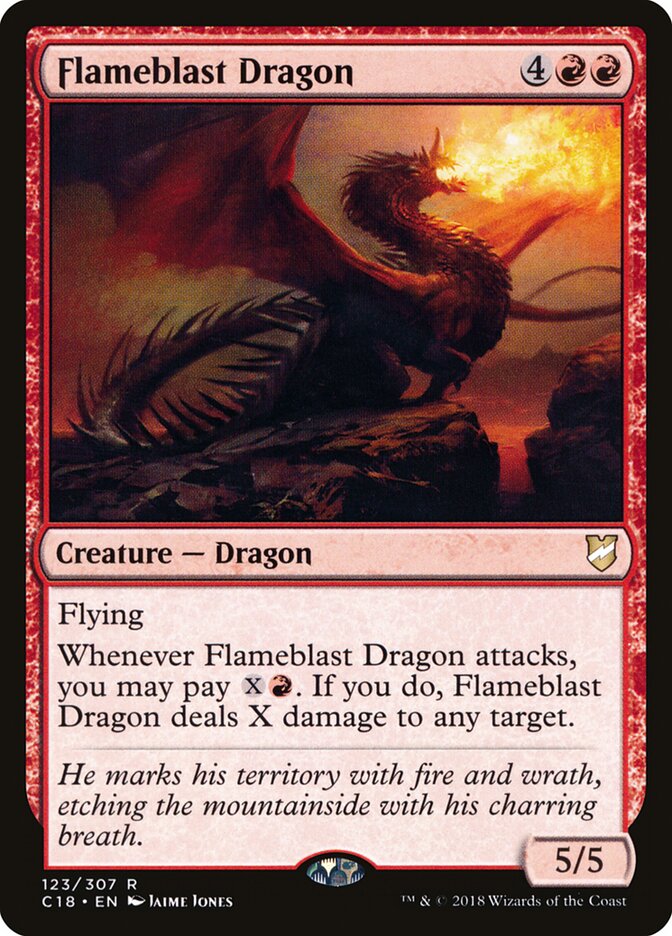 Flameblast Dragon (123) - Commander 2018 (C18)