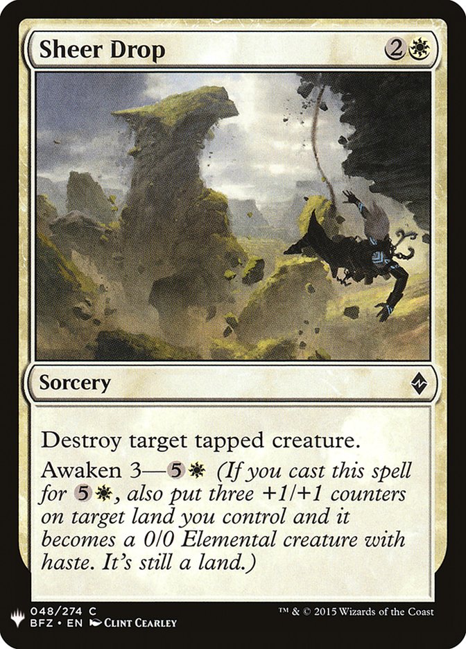 Sheer Drop - The List (PLST)