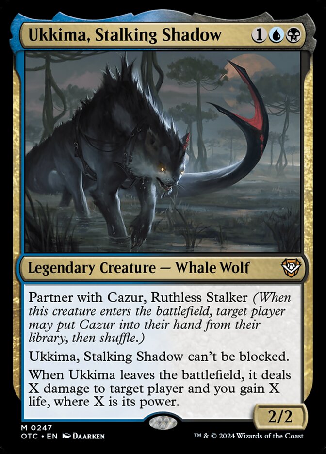 Ukkima, Stalking Shadow (247) - Outlaws of Thunder Junction Commander (OTC)