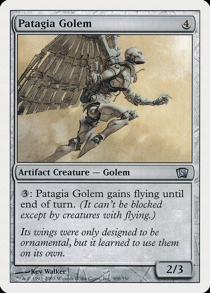 Patagia Golem (308) - Eighth Edition (8ED)
