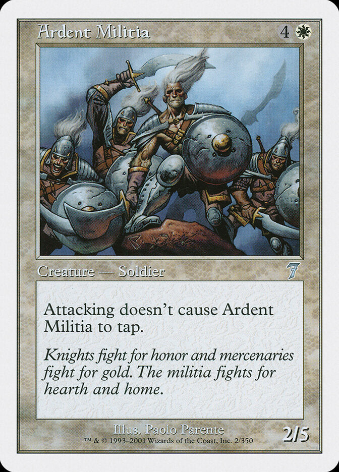 Ardent Militia (2) - Seventh Edition (7ED)