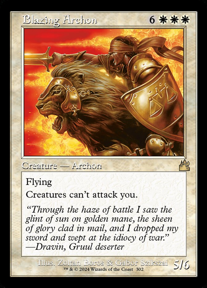 Blazing Archon (302) - Ravnica Remastered (RVR)