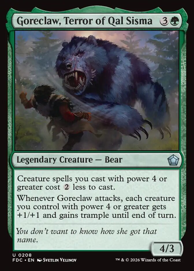 Goreclaw, Terror of Qal Sisma (208) - Foundations Commander (FDC)
