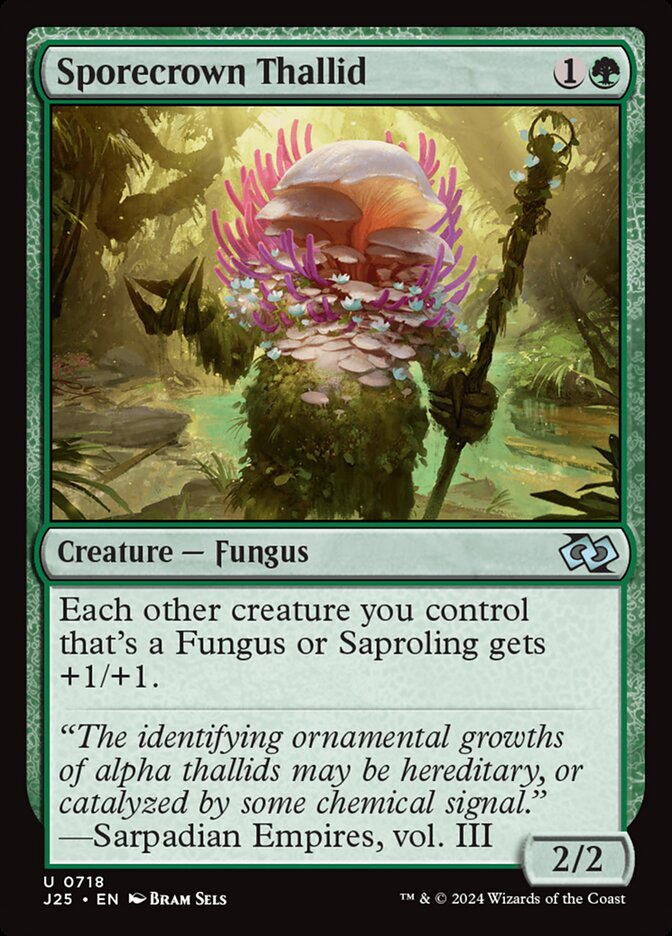 Sporecrown Thallid (718) - Foundations Jumpstart (J25)