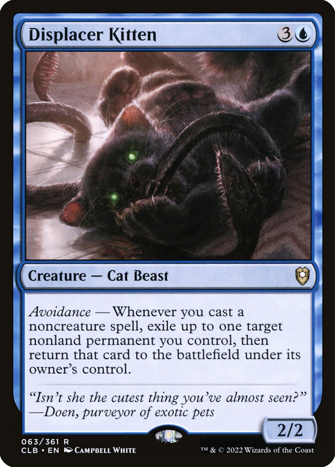 Displacer Kitten (63) - Commander Legends: Battle for Baldur's Gate (CLB)