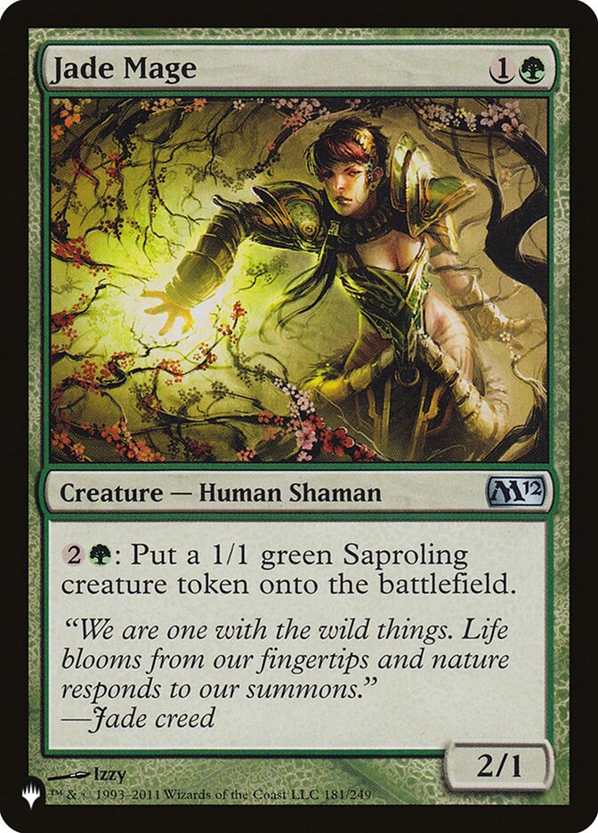 Jade Mage (M12-181) - The List (PLST)