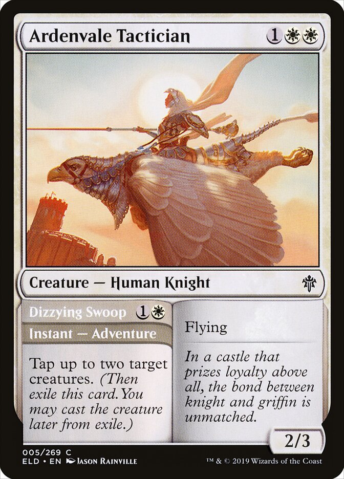 Ardenvale Tactician // Dizzying Swoop (5) - Throne of Eldraine (ELD)