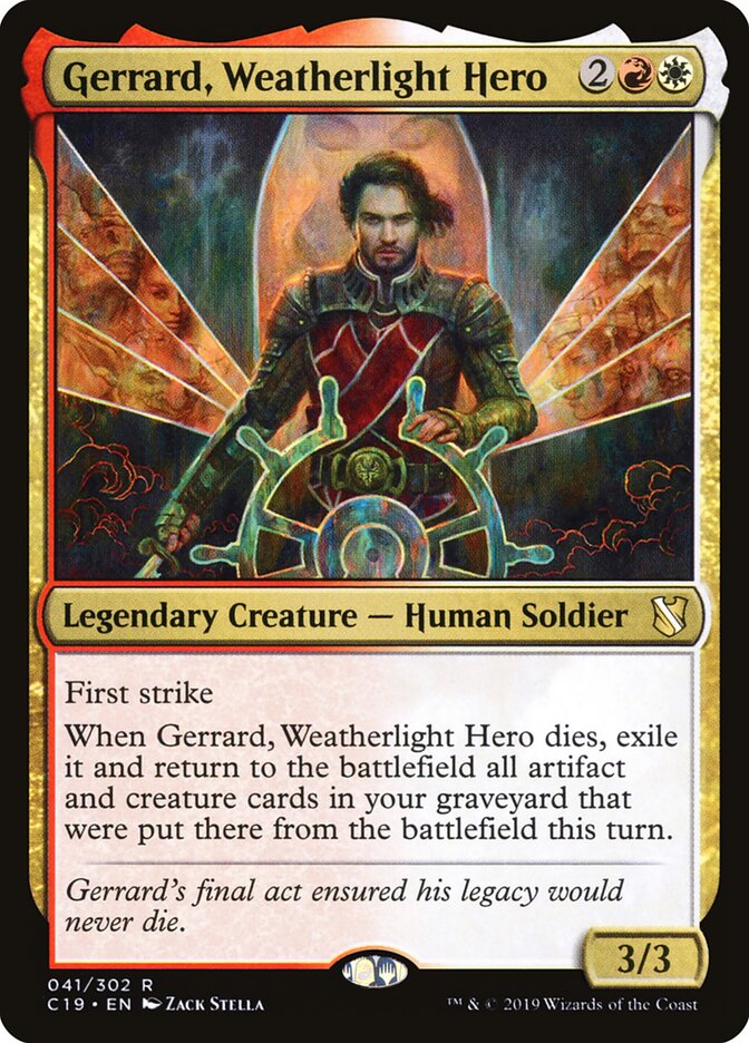 Gerrard, Weatherlight Hero (41) - Commander 2019 (C19)