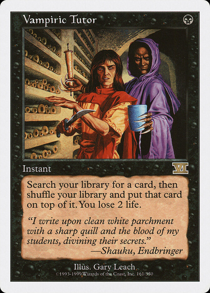 Vampiric Tutor (161) - Classic Sixth Edition (6ED)