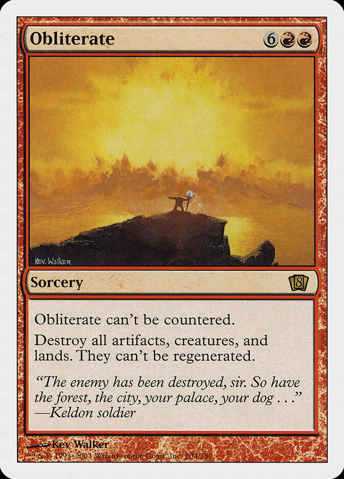 Obliterate (204) - Eighth Edition (8ED)