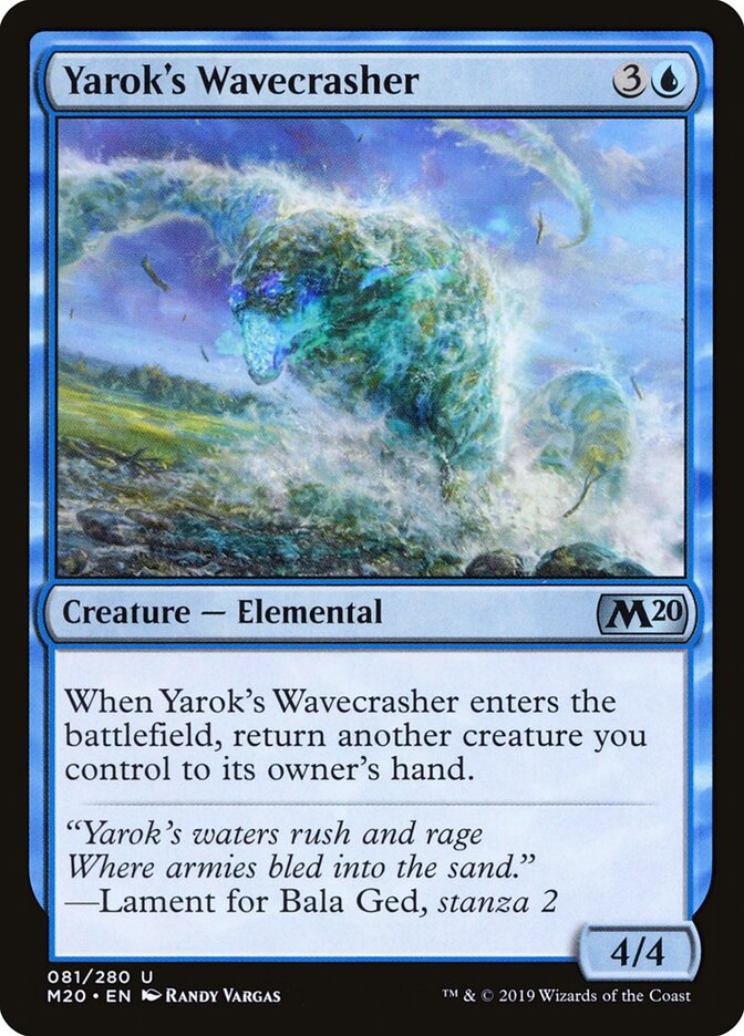 Yarok's Wavecrasher (81) - Core Set 2020 (M20)
