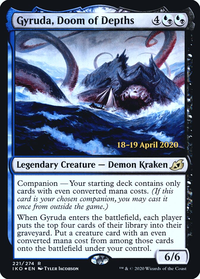 Gyruda, Doom of Depths (221s) - Ikoria: Lair of Behemoths Promos (PIKO)