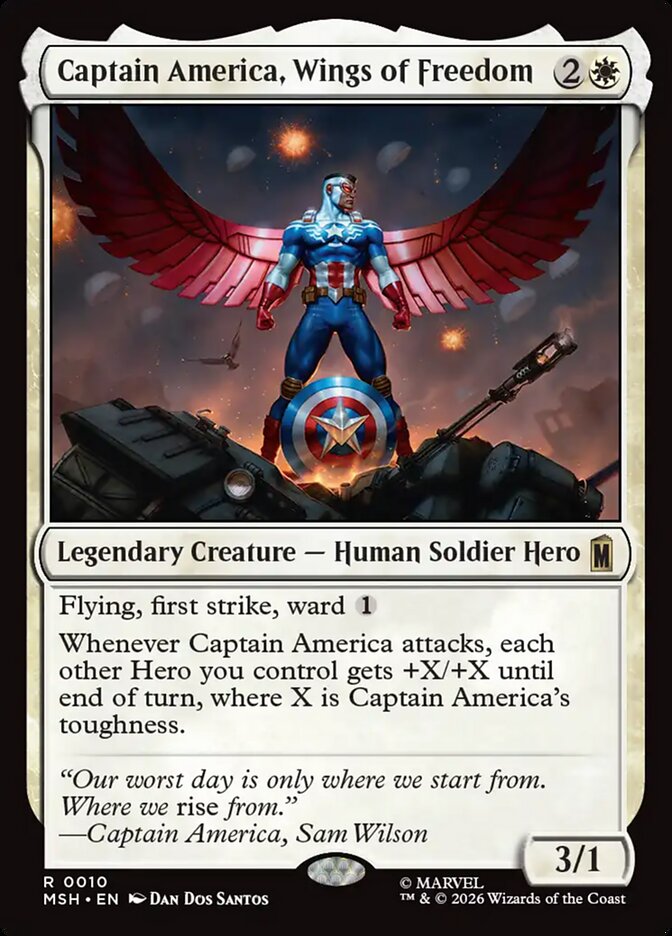 Captain America, Wings of Freedom (10) - Marvel Super Heroes (MSH)