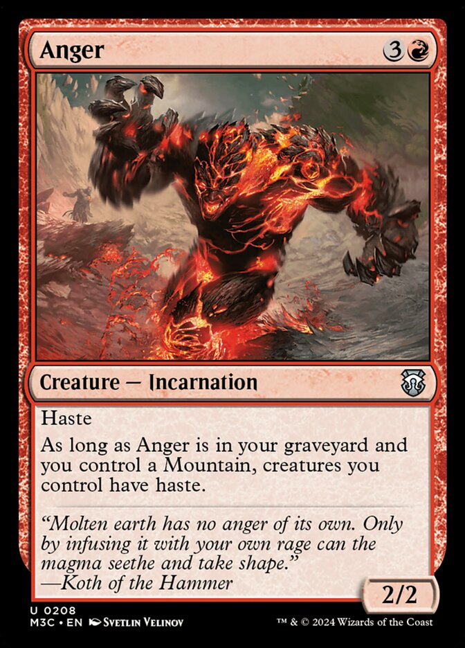 Anger (208) - Modern Horizons 3 Commander (M3C)