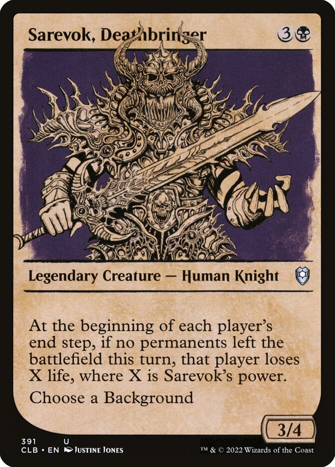 Sarevok, Deathbringer (391) - Commander Legends: Battle for Baldur's Gate (CLB)