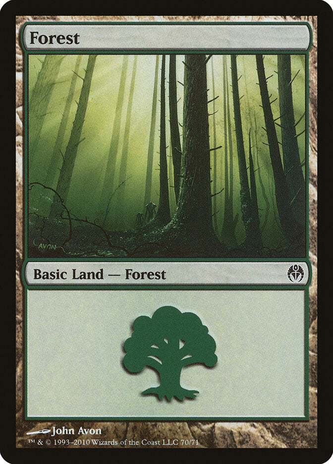 Forest (70) - Duel Decks: Phyrexia vs. the Coalition (DDE)