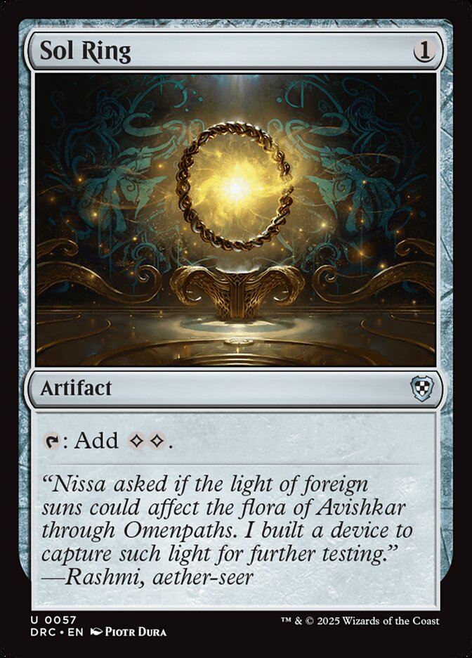 Sol Ring (57) - Aetherdrift Commander (DRC)