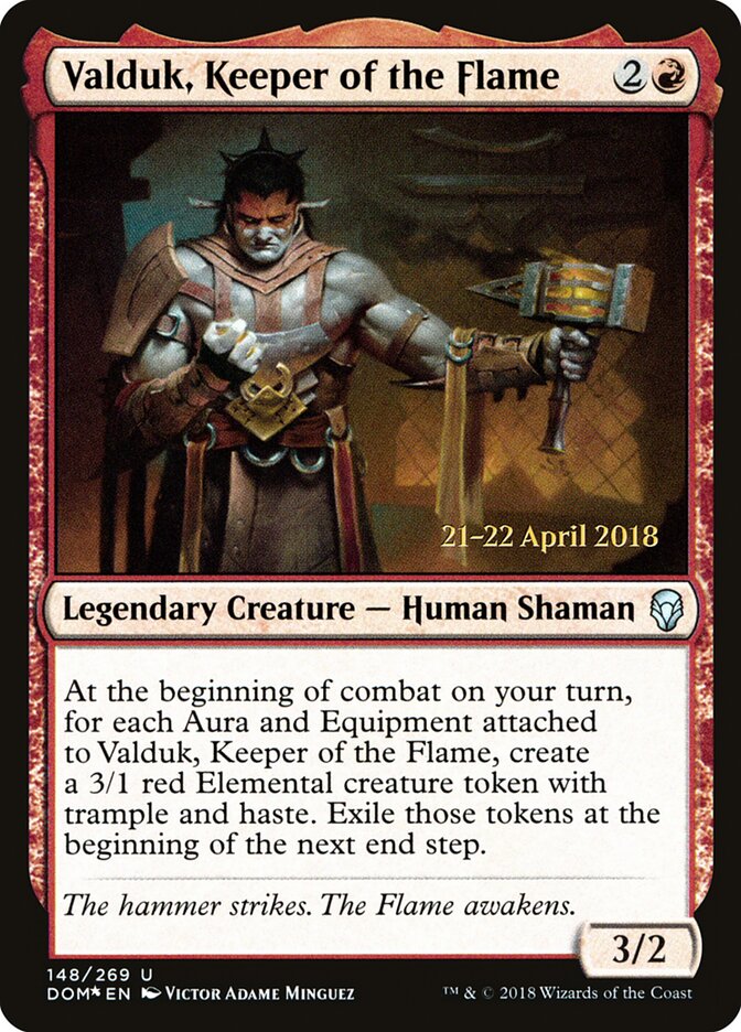 Valduk, Keeper of the Flame (148s) - Dominaria Promos (PDOM)