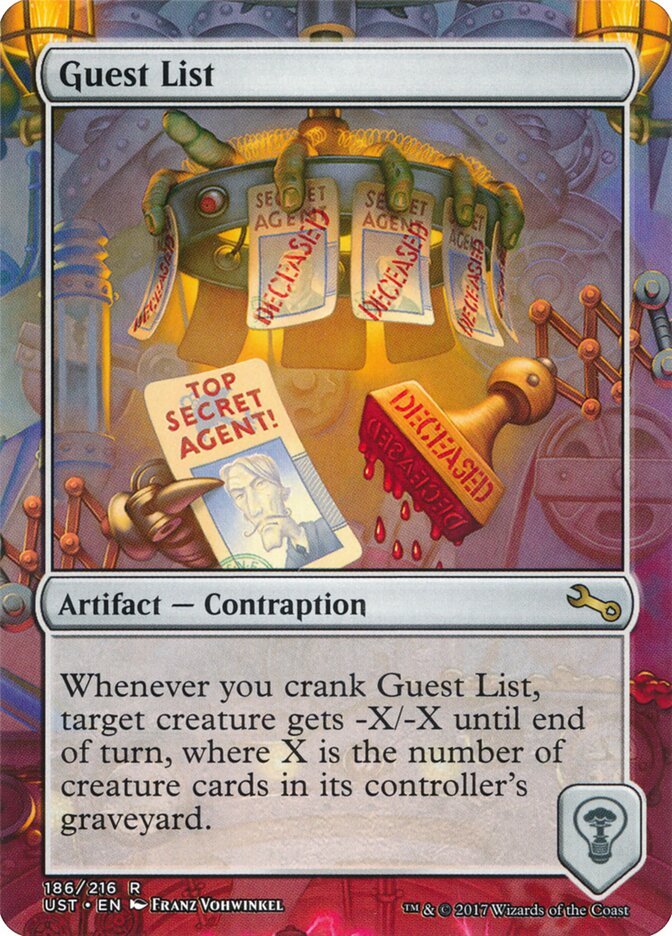 Guest List (186) - Unstable (UST)