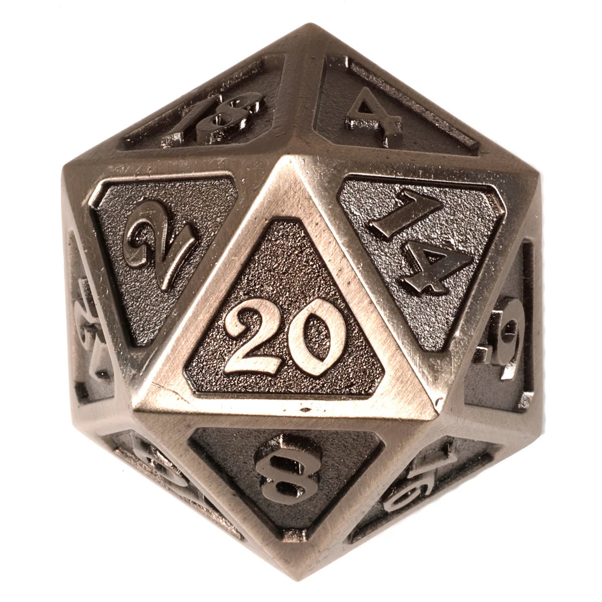 Die Hard Dire D20 - Mythica Battleworn Silver