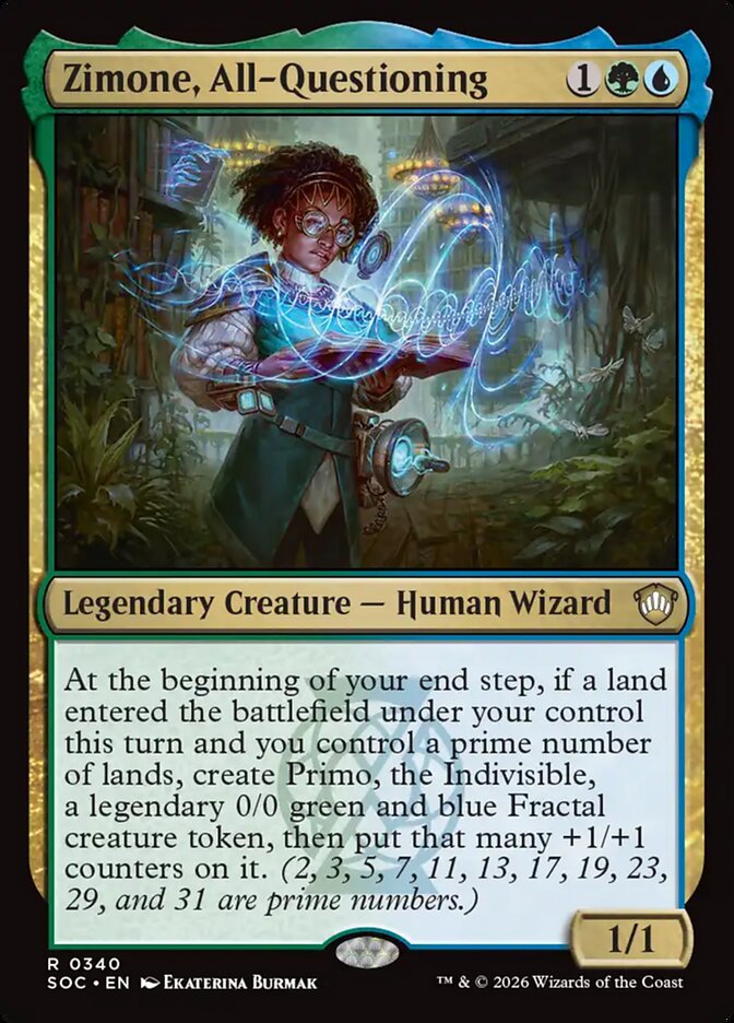 Zimone, All-Questioning (340) - Secrets of Strixhaven Commander (SOC)