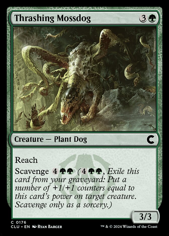 Thrashing Mossdog (176) - Ravnica: Clue Edition (CLU)