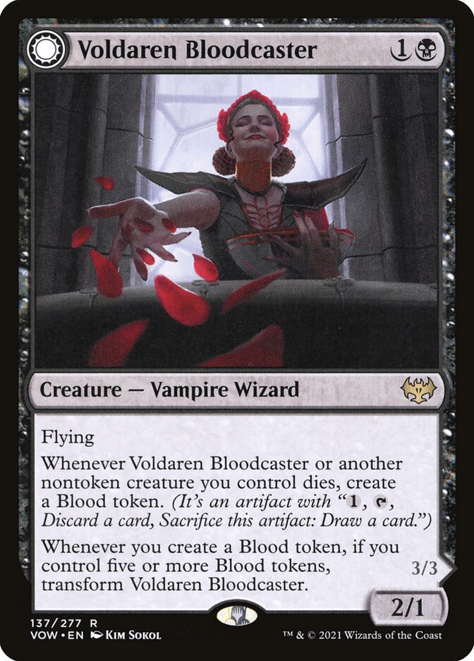 Voldaren Bloodcaster // Bloodbat Summoner (137) - Innistrad: Crimson Vow (VOW)
