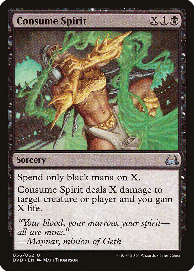 Consume Spirit (56) - Duel Decks Anthology: Divine vs. Demonic (DVD)